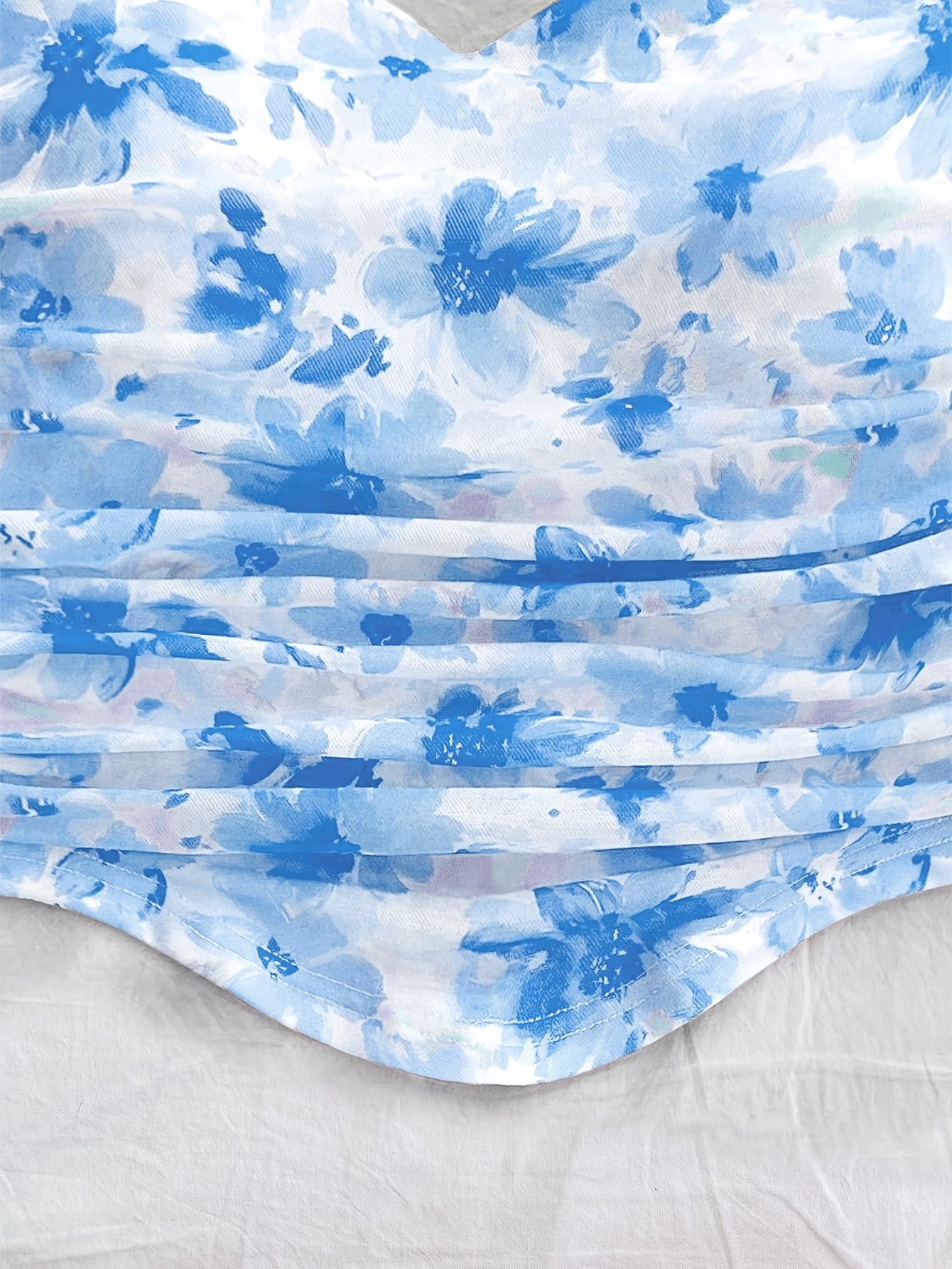 Girls Floral Boho Asymmetrical Top Skirt 2-Piece Set Summer - 图片 5