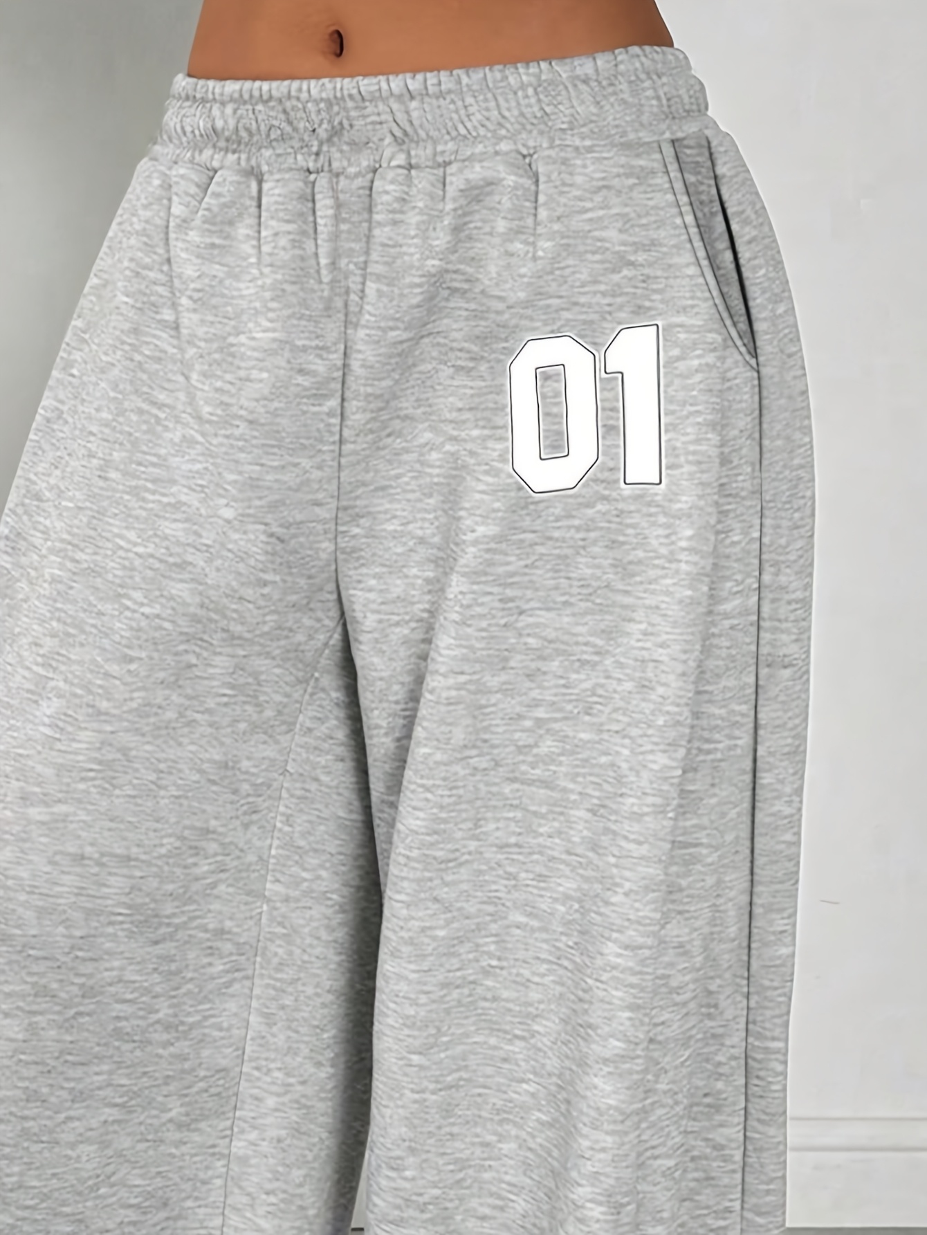 Girls Number Graphic Streetwear Sweatpants All Season - 图片 3