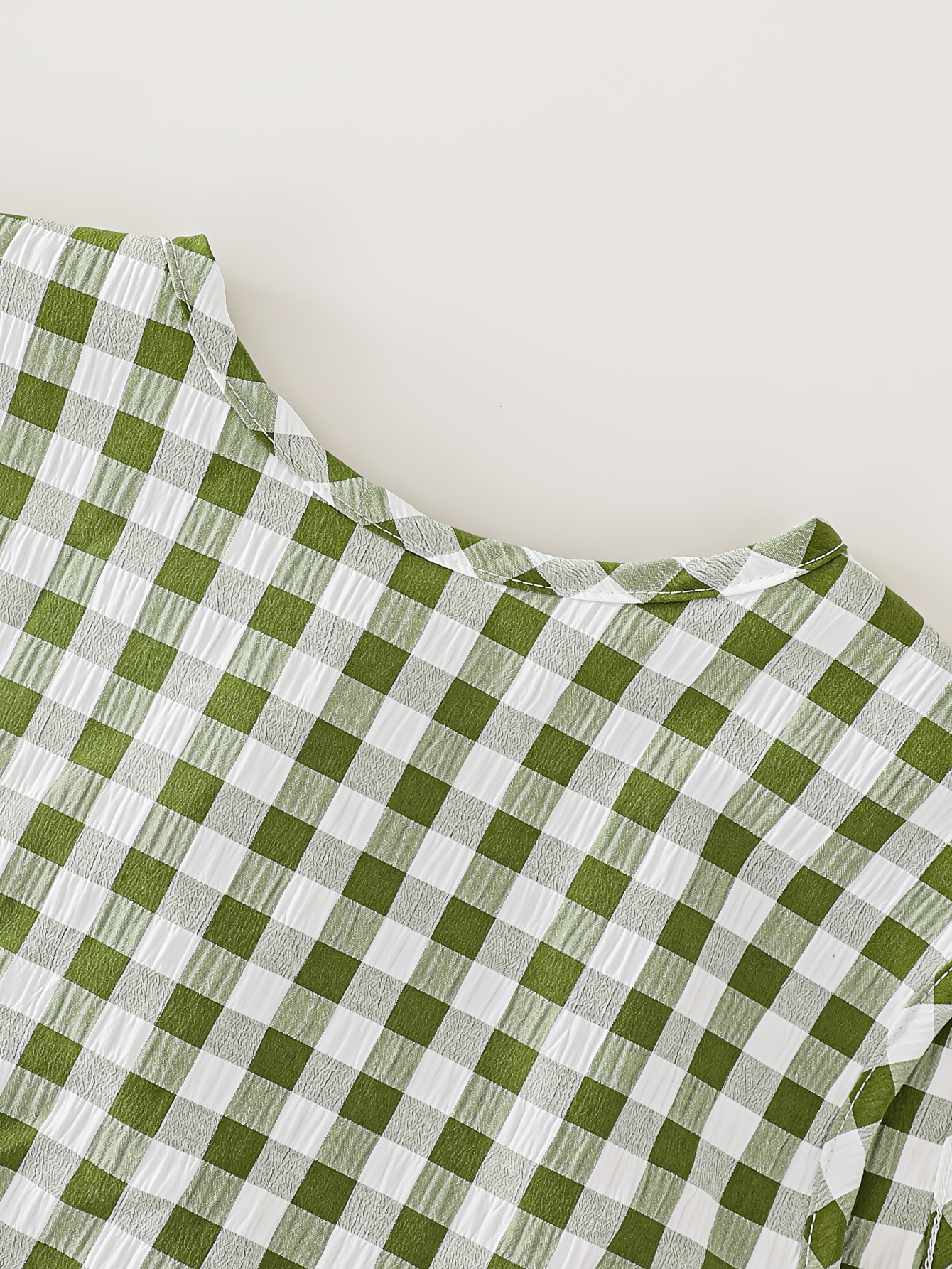Girls Plaid Ruffle Plaid Sleeveless Top Pants 2-Piece Set Spring Summer - 图片 6