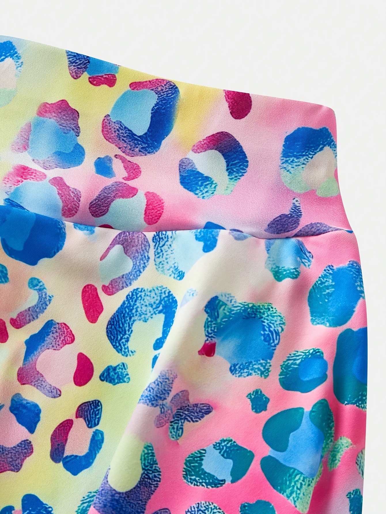 Girls Colorful Polka Dot Stretch Sport Skort - 图片 4