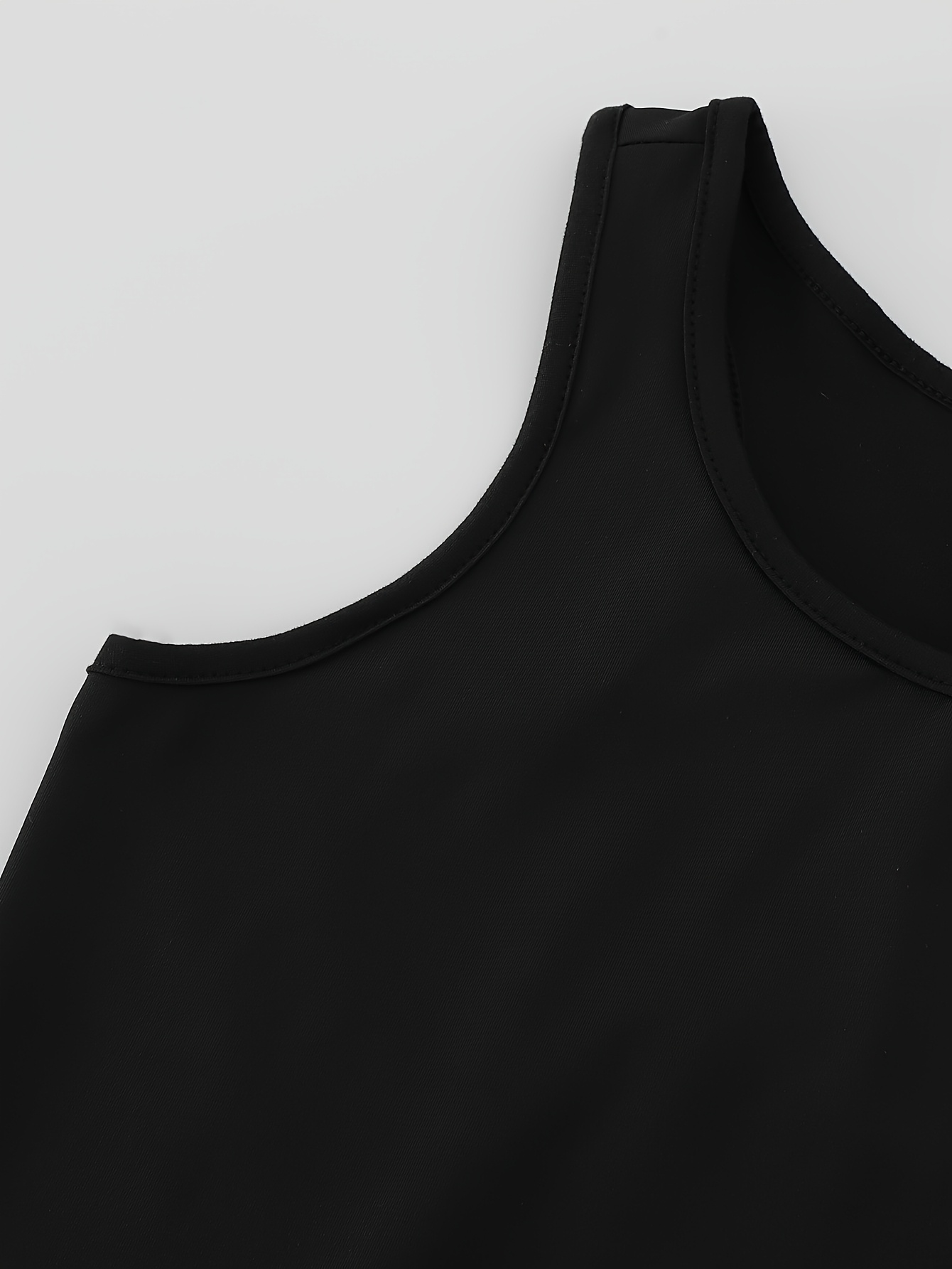 Girls Solid Stretch Unitard, Sleeveless Active One-Piece Outfit - 图片 3