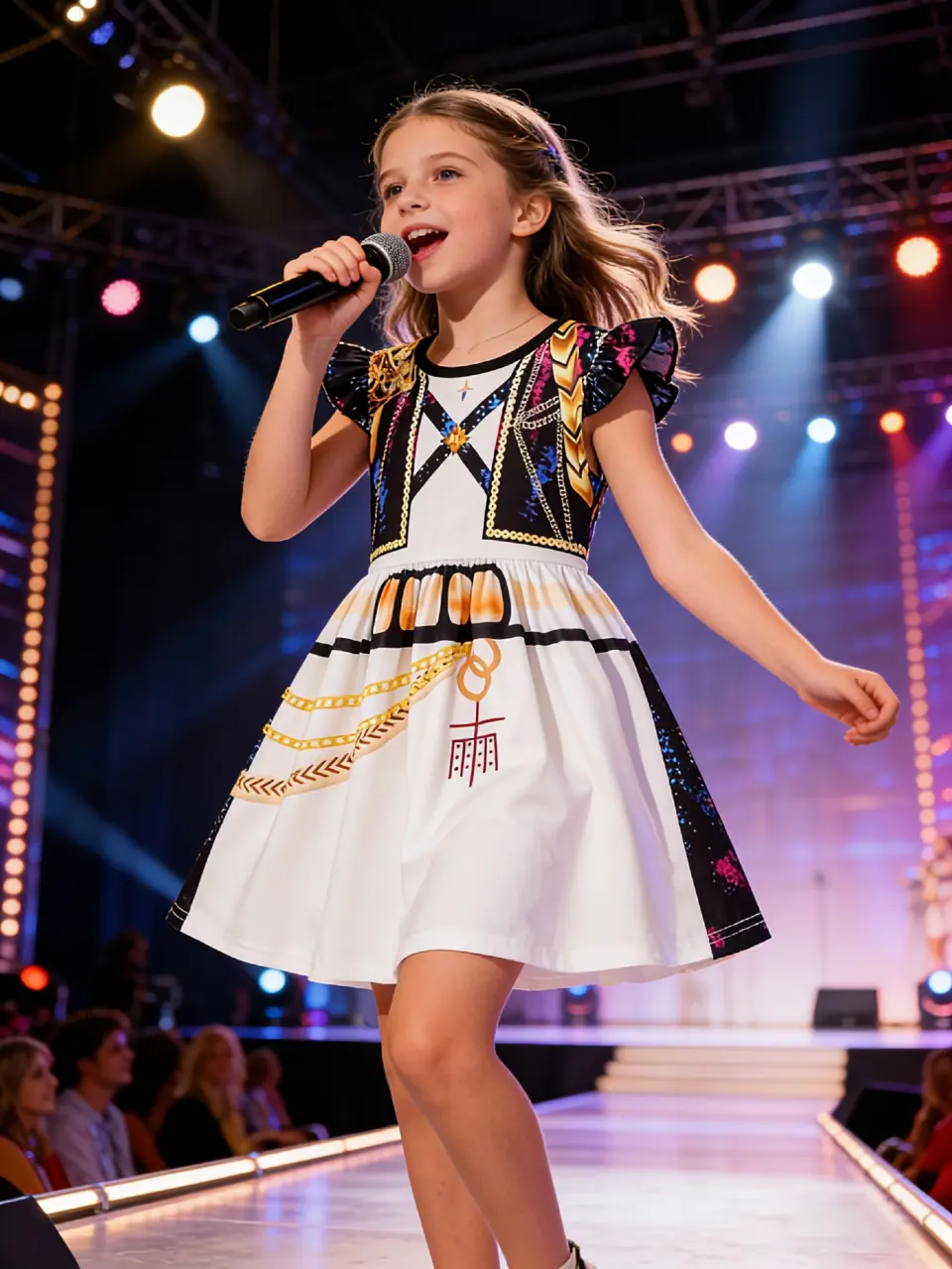 Girls Pop Star Inspired Performance Dress