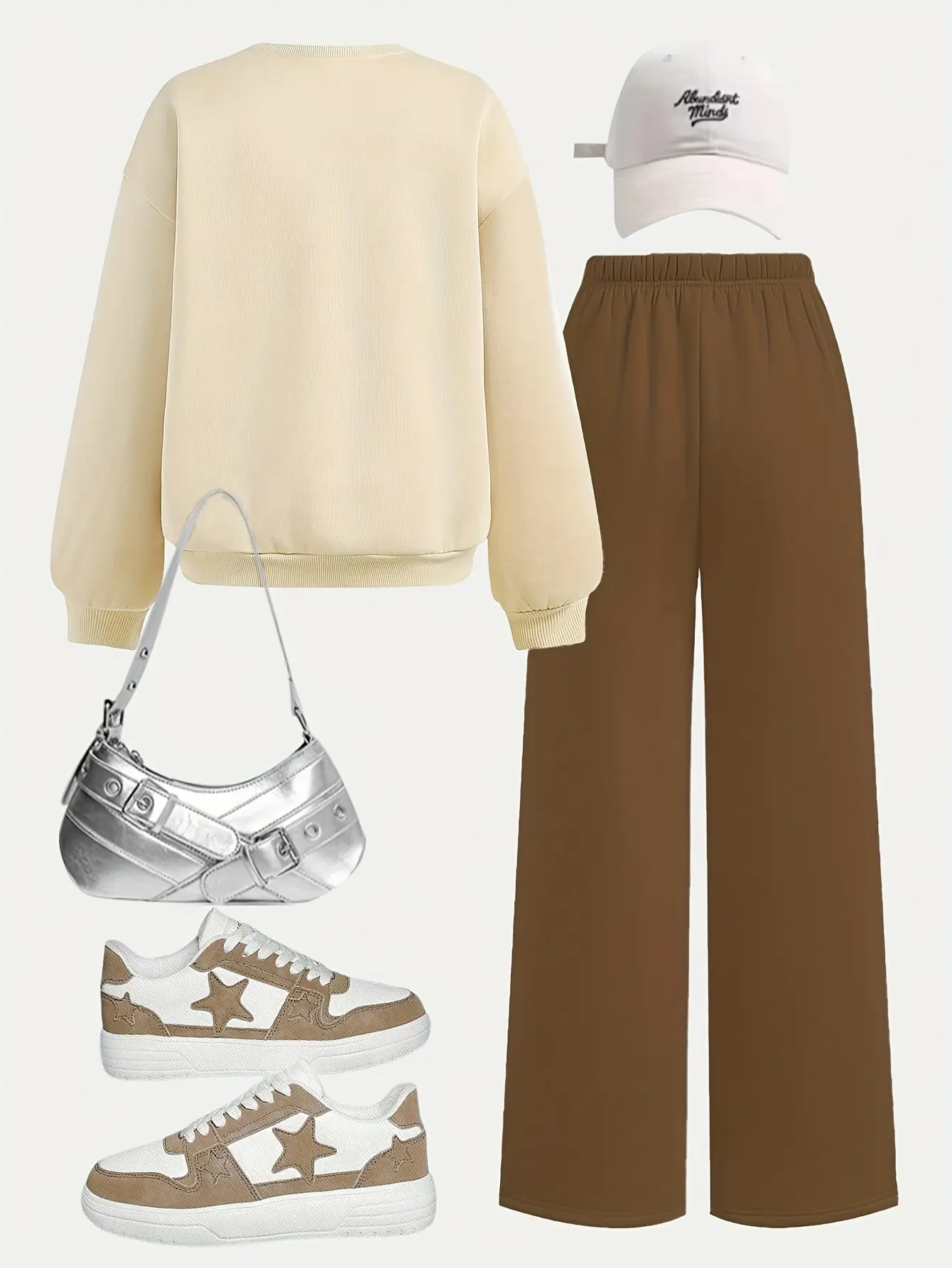 Girls New York Print Sweatshirt and Pants Set gallery view