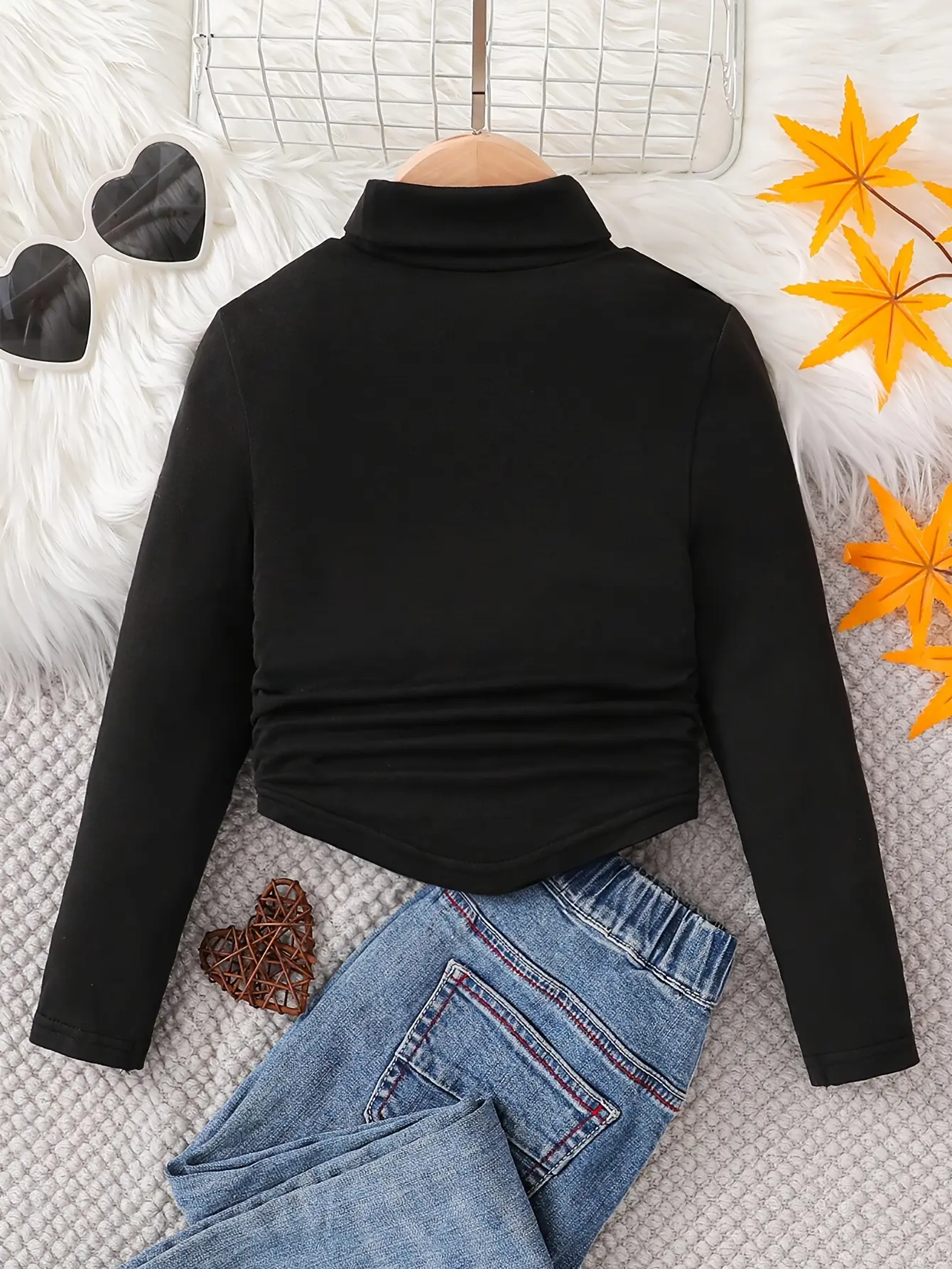 Girls Turtleneck Layering Tops 3-Pack gallery view