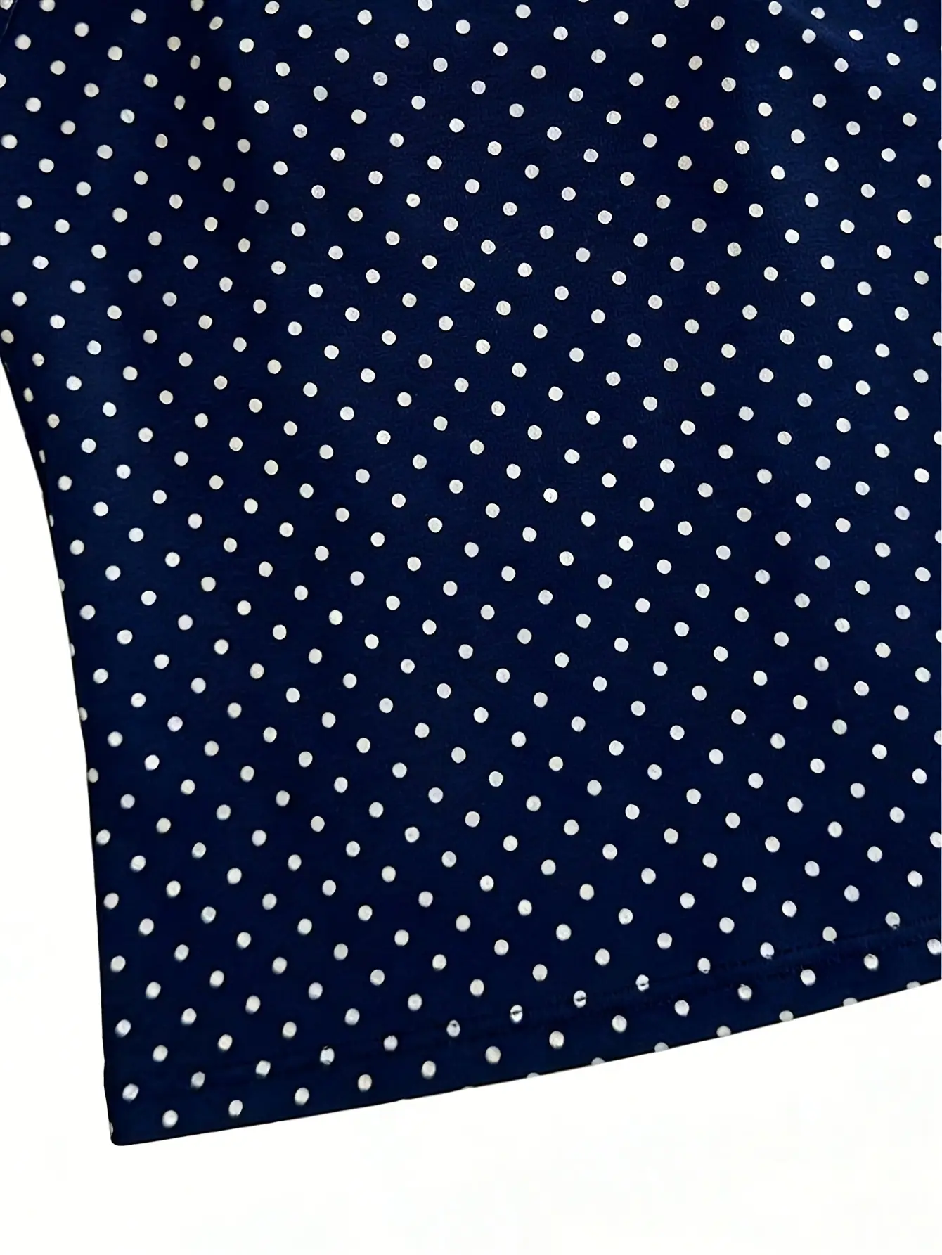 Women’s Navy Polka Dot Fitted Cami Top gallery view