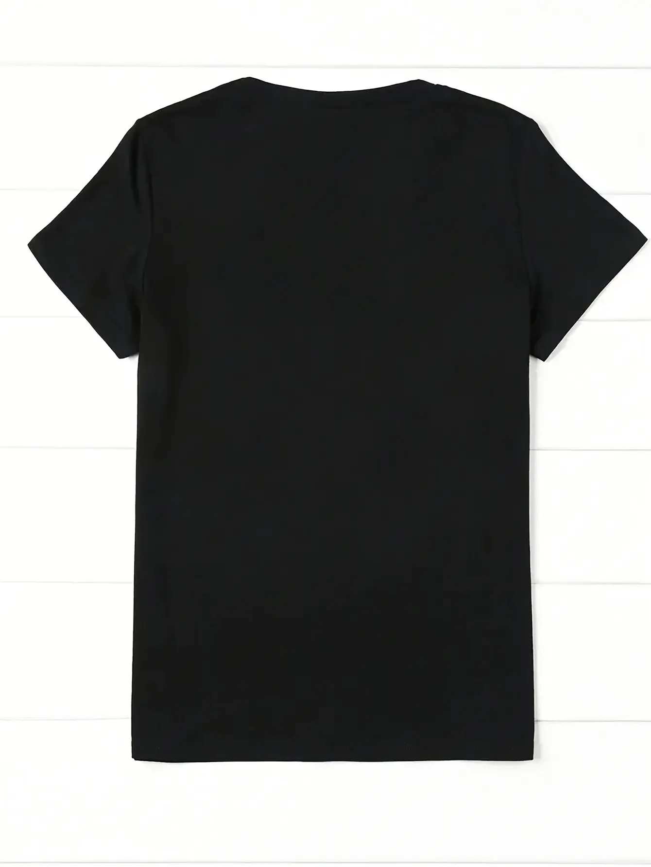 Women’s Black Bow Applique Short Sleeve T-Shirt gallery view