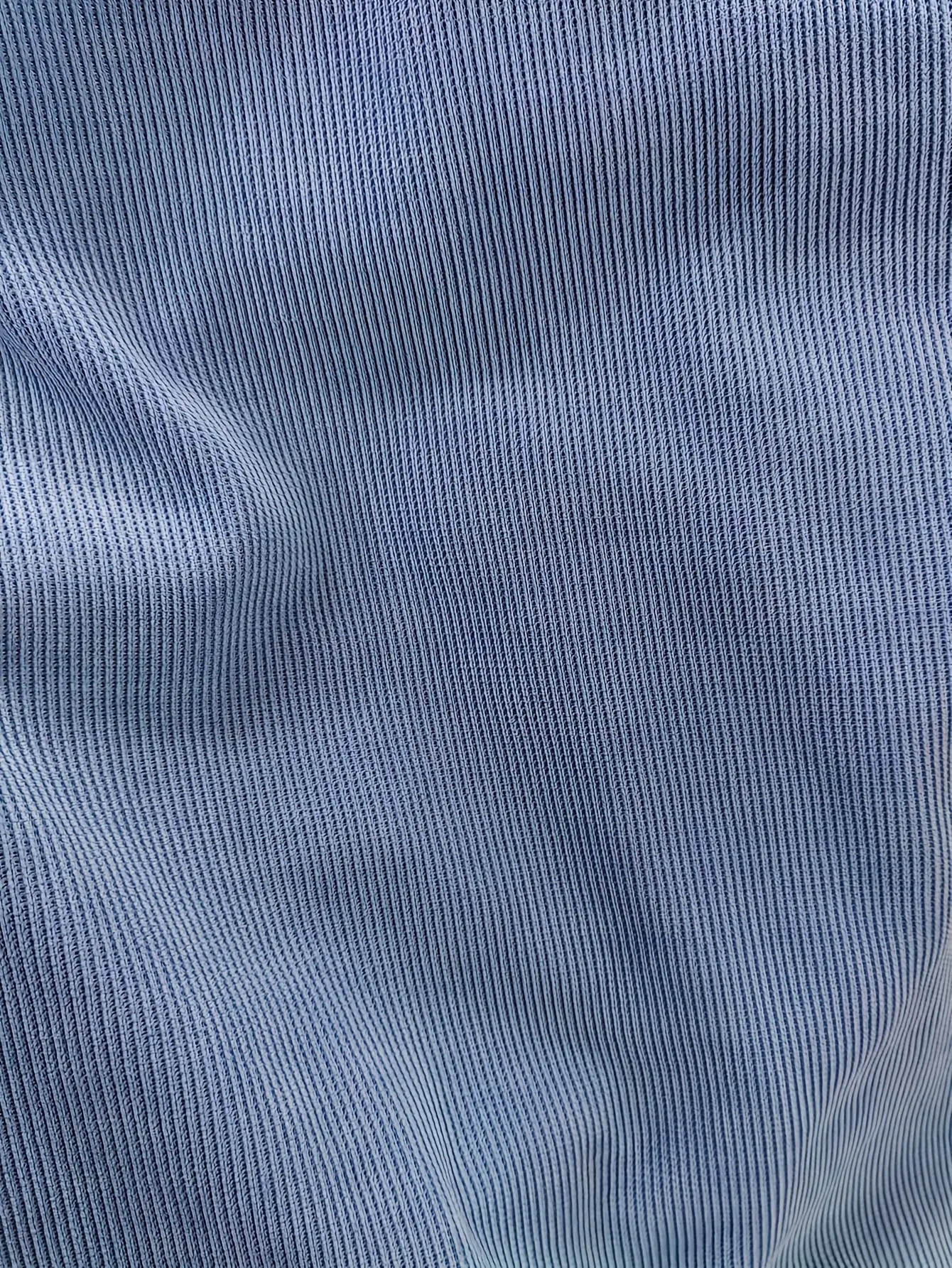 Women’s Sky Blue Corduroy-Texture Crewneck Sweatshirt gallery view
