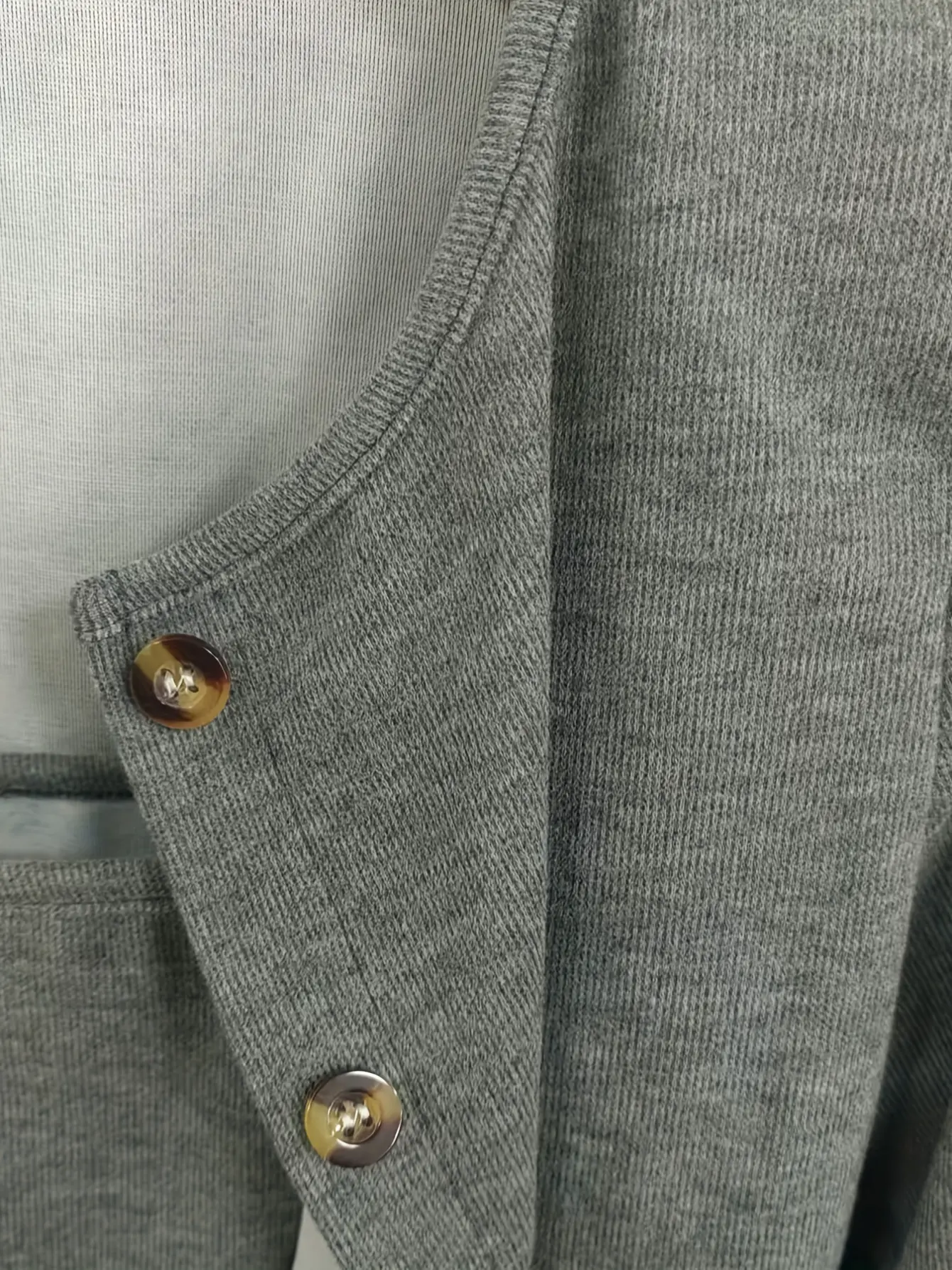Women’s Dark Grey Slip Dress and Button Cardigan Set gallery view